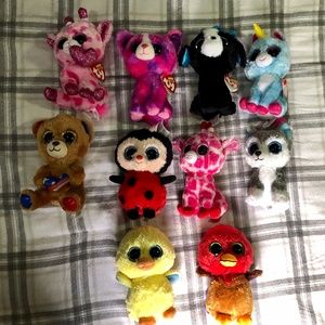 Lot of 8 Ty Exclusive Beanie Boos - NWTs to NWOTs - bundling available
